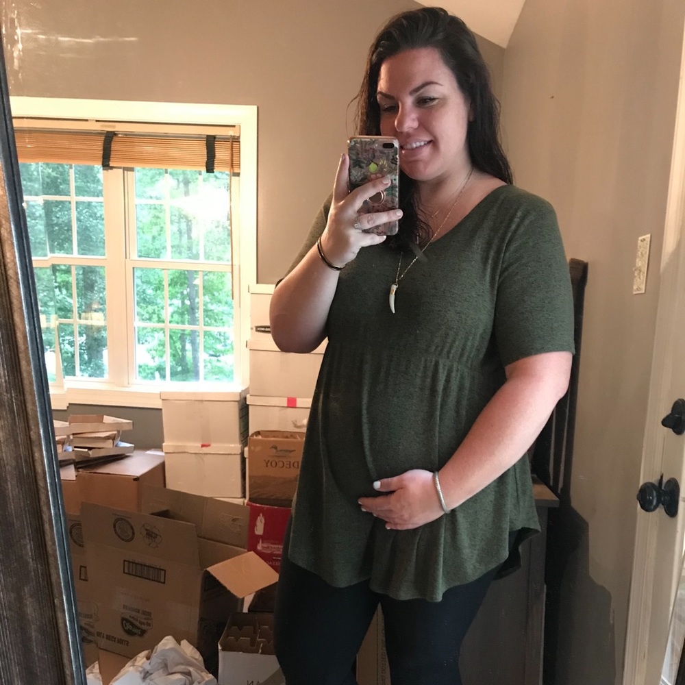 1/2 sleeve maternity top